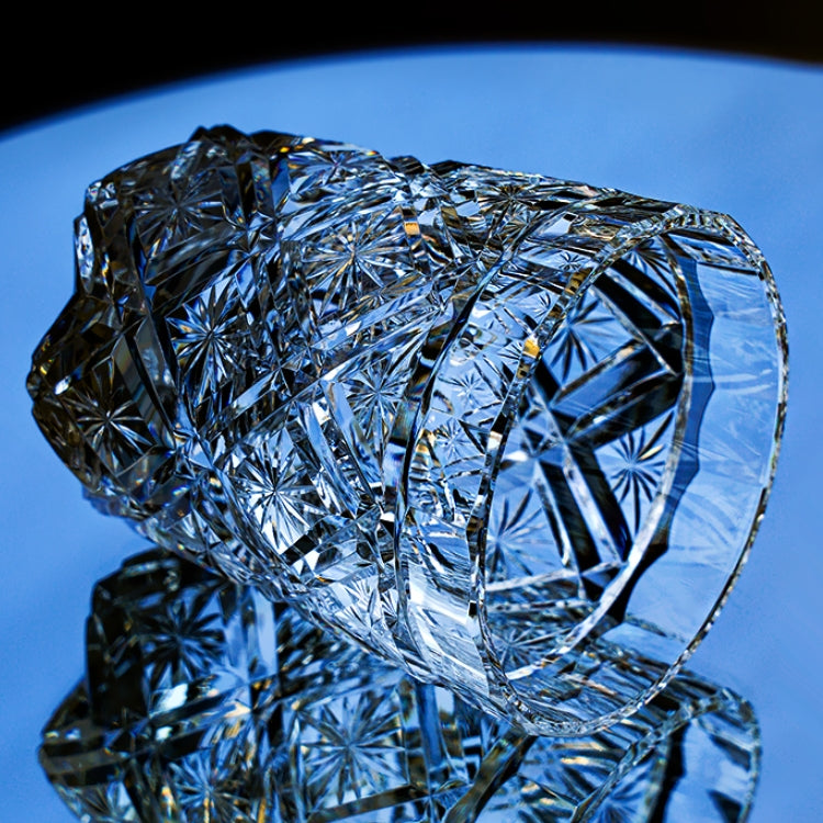 Edo Kiriko Handcrafted Hana Blossom Glass – A Petal of Perfection in Crystal