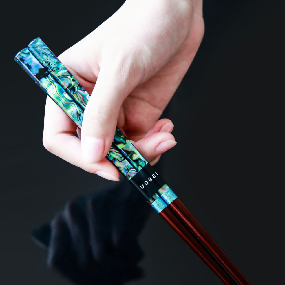 Japanese Handcrafted Mother of Pearl Chopsticks Set