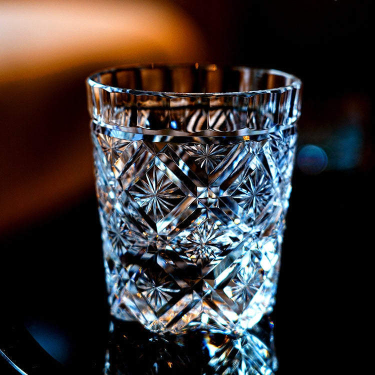 Edo Kiriko Handcrafted Hana Blossom Glass – A Petal of Perfection in Crystal