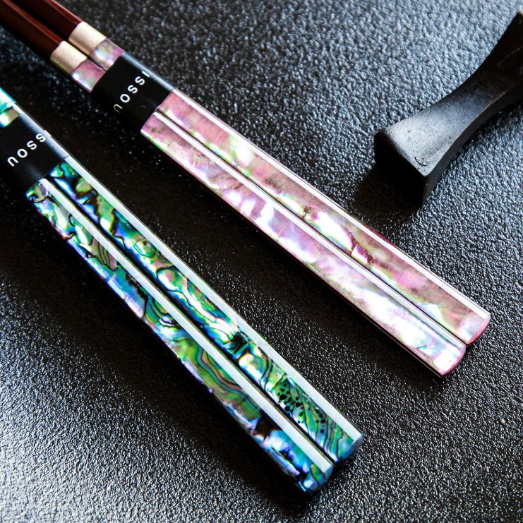 Japanese Handcrafted Mother of Pearl Chopsticks Set