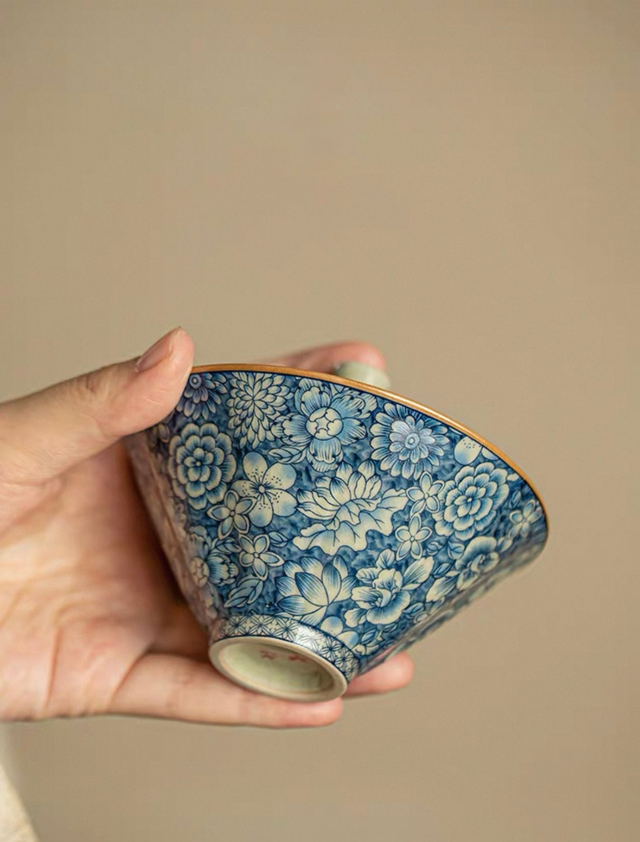 Aged Clay Celadon Douli Sancai Gaiwan (High-End Kung Fu Tea Set)