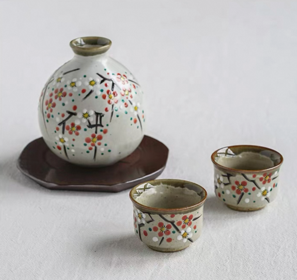 Authentic Japanese Sake Serving Set, Handmade