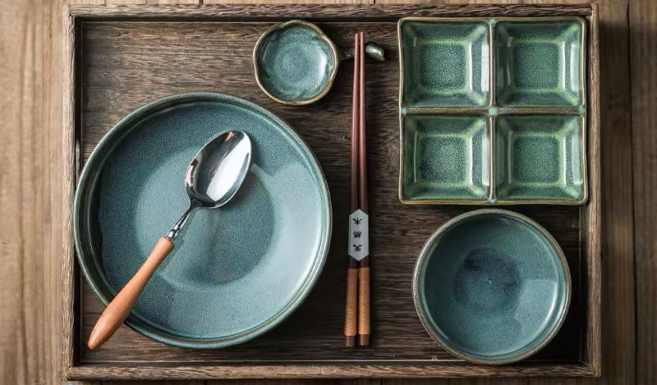 7-Piece Japanese Handmade Ramen Bowl Set