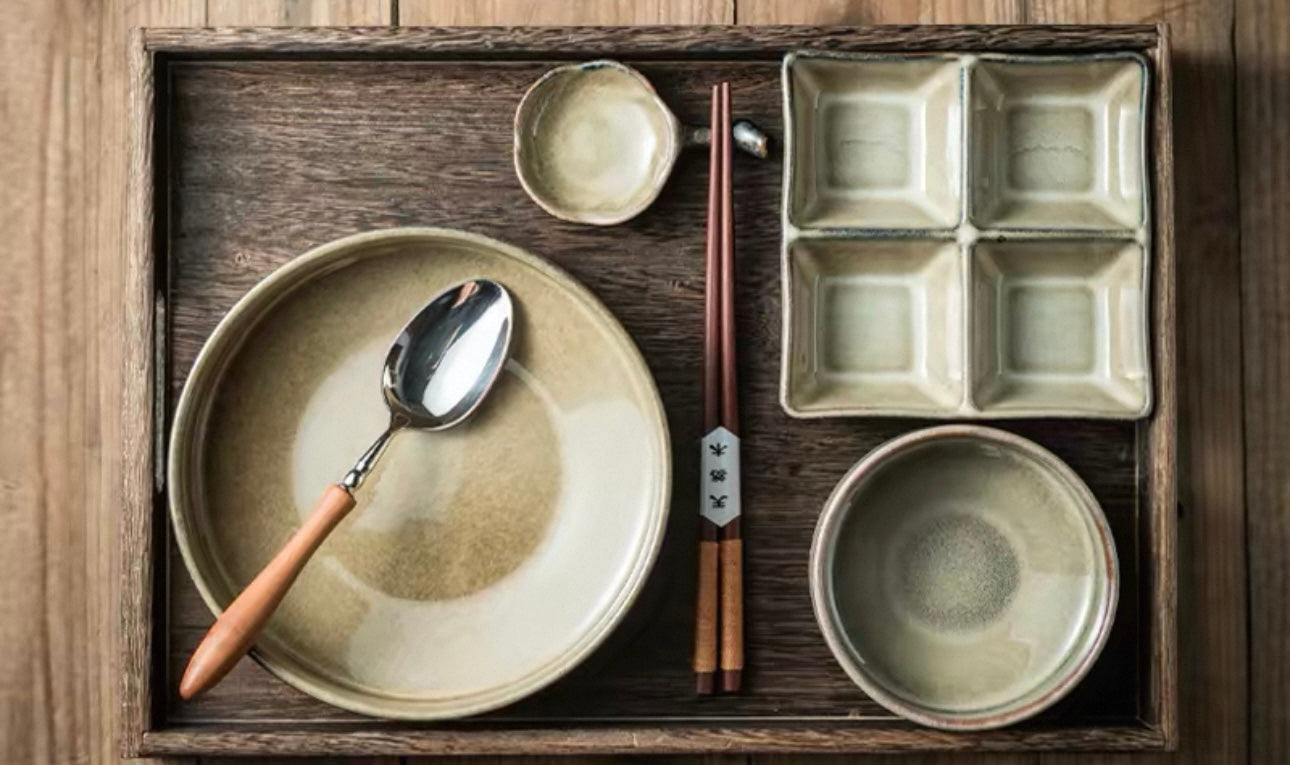 7-Piece Japanese Handmade Ramen Bowl Set