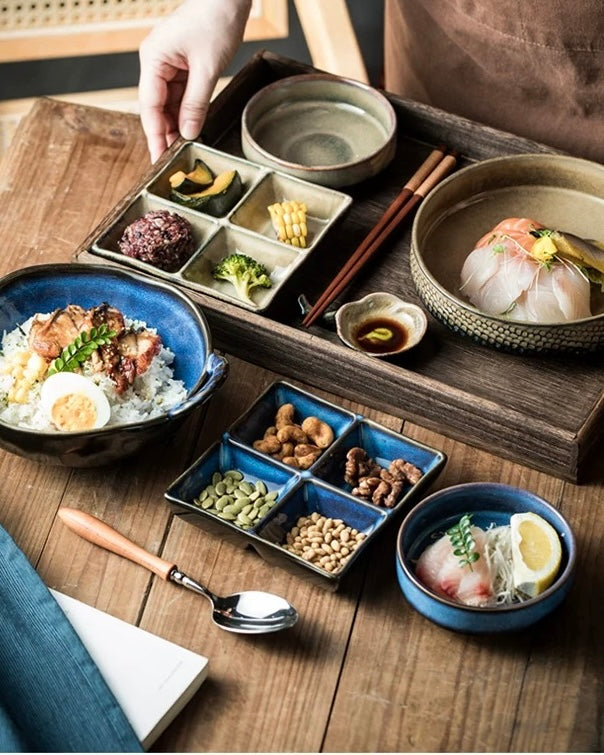 7-Piece Japanese Handmade Ramen Bowl Set