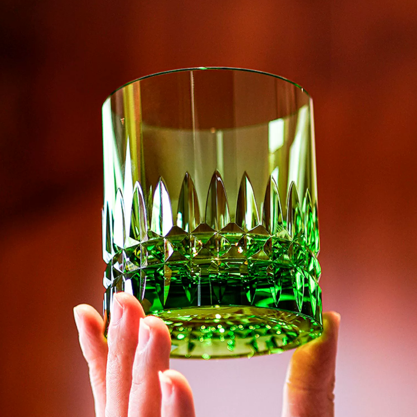 Edo Kiriko Crystal Royale Whisky Glass with Wooden Box – A Regal Expression of Japanese Craftsmanship