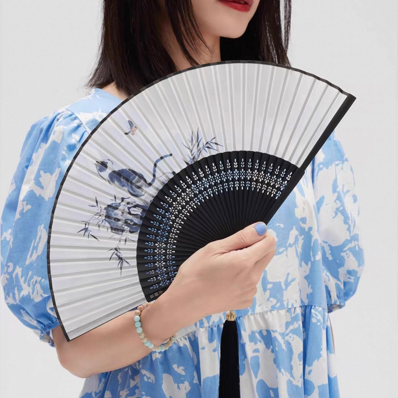 The Zen Garden Chronicles | Handcrafted Bamboo Folding Fan