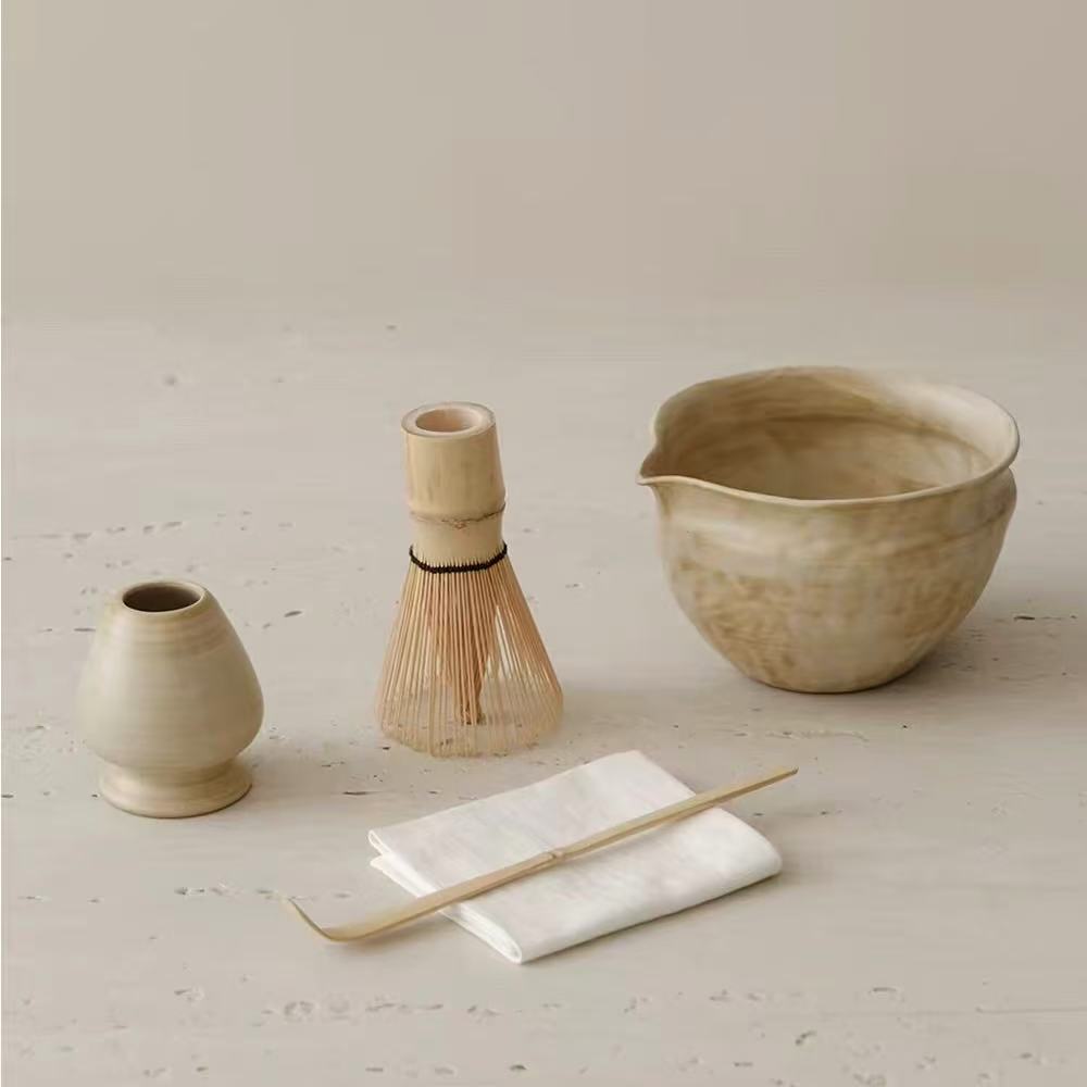 The Whispering Soil | Wabi-Sabi Spouted Matcha Ritual 5-Piece Suite