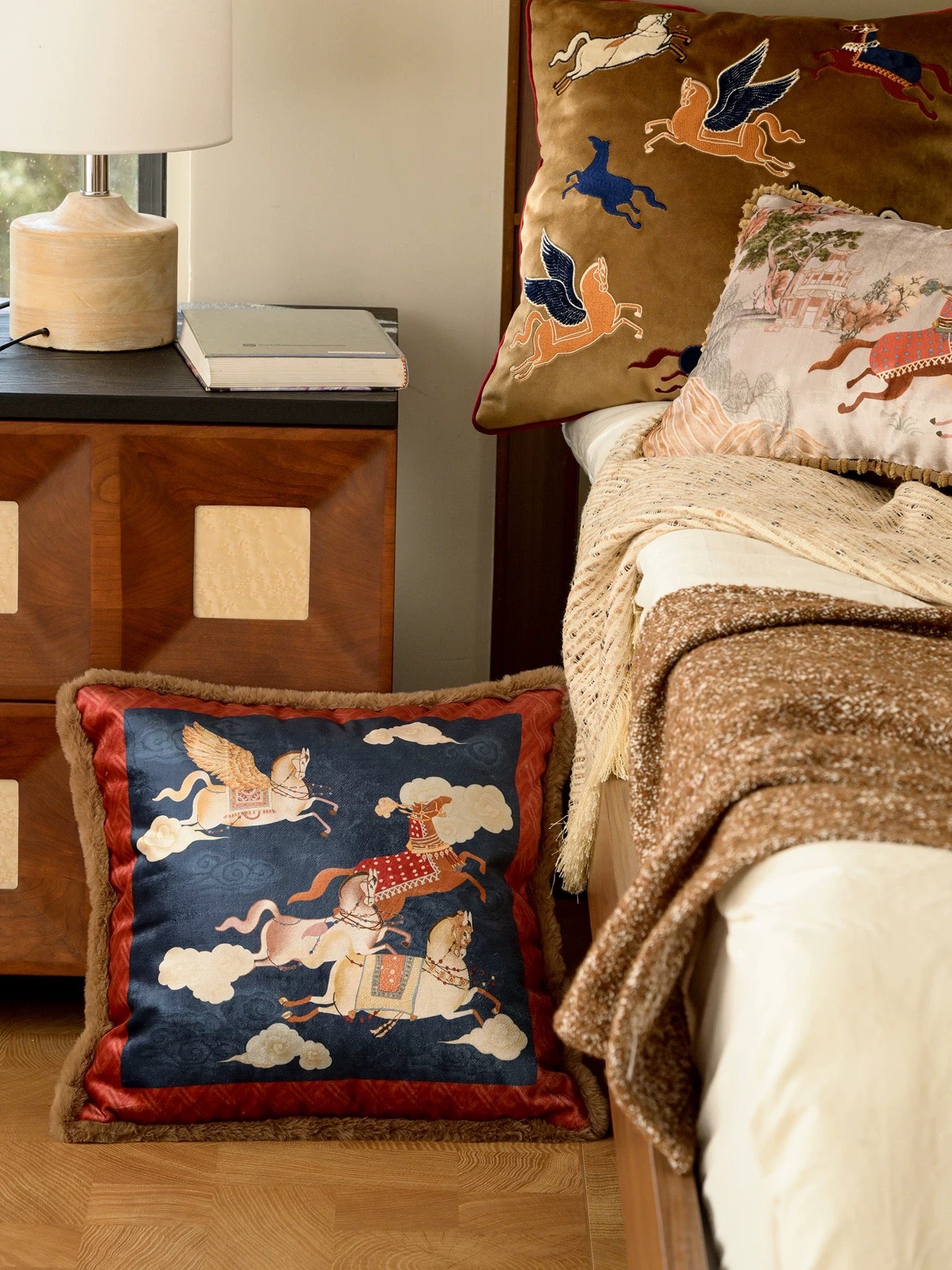 "Ride Upon Dreams" Artisan Cushion