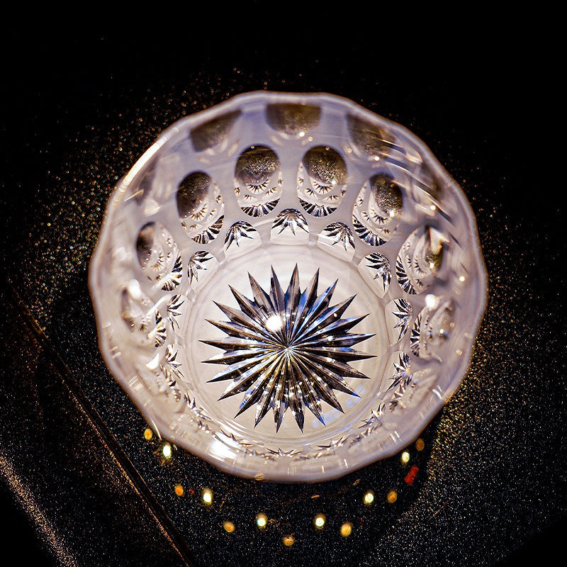 Edo Kiriko Handcrafted Shiro Ripple Whisky Glass – A Tranquil Whisper in Crystal