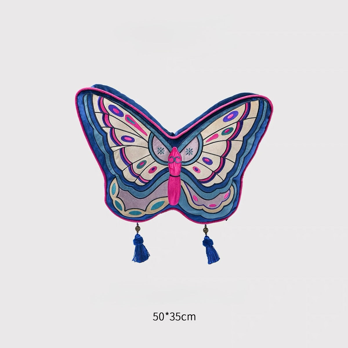 Qingdie Embroidered Butterfly Cushion