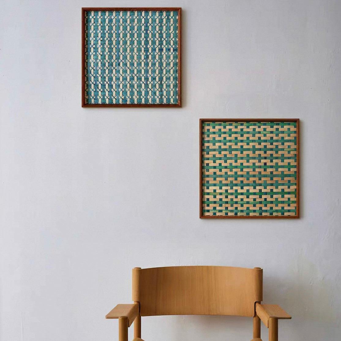 Ascending Prosperity Bamboo Weave Artwork