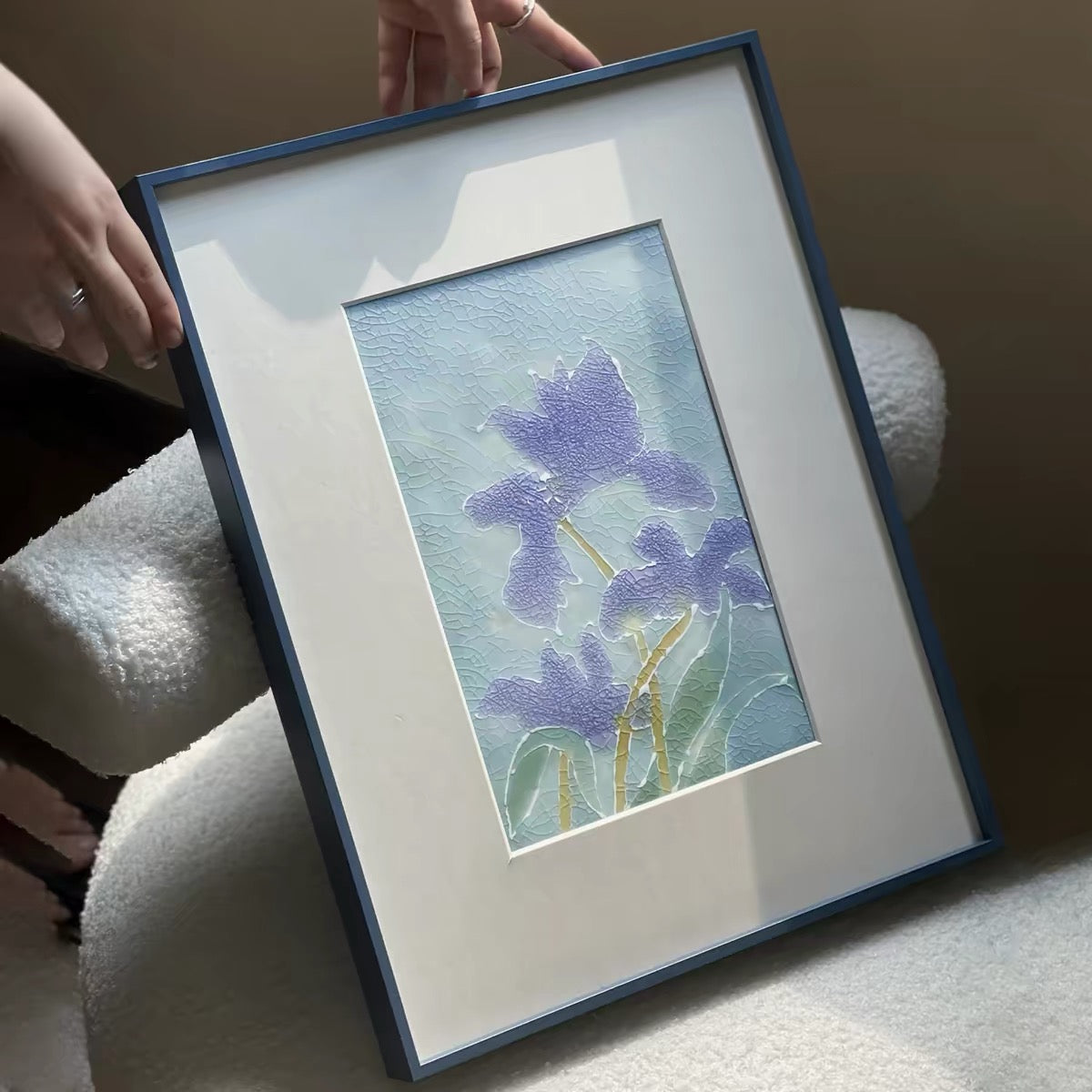 Iris by the Waterside Porcelain Panel Artwork