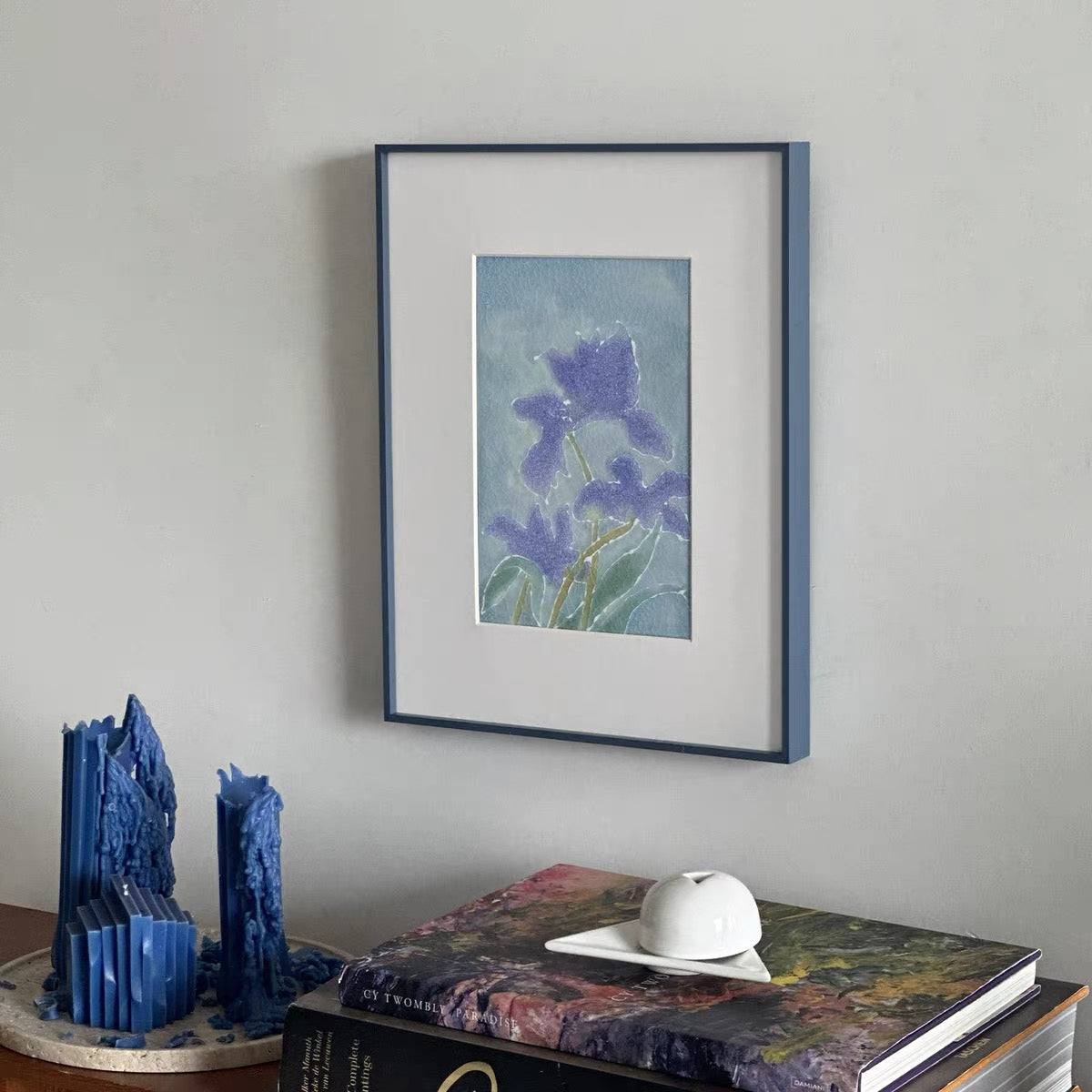 Iris by the Waterside Porcelain Panel Artwork