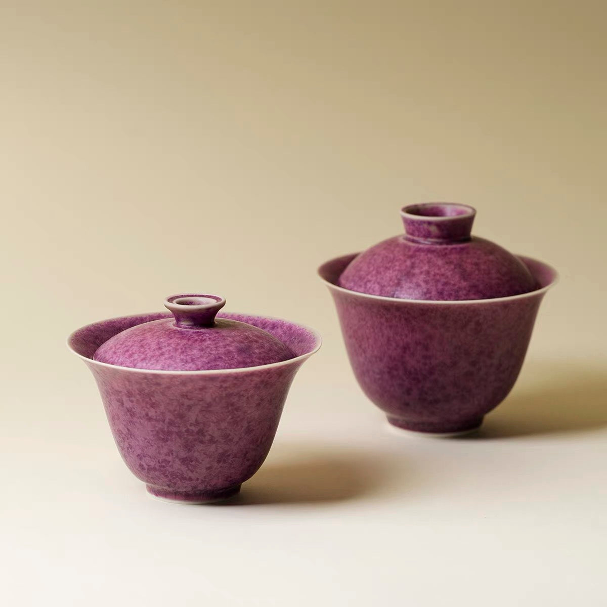 Amethyst Frost Kiln-Transmutation Tea Cup