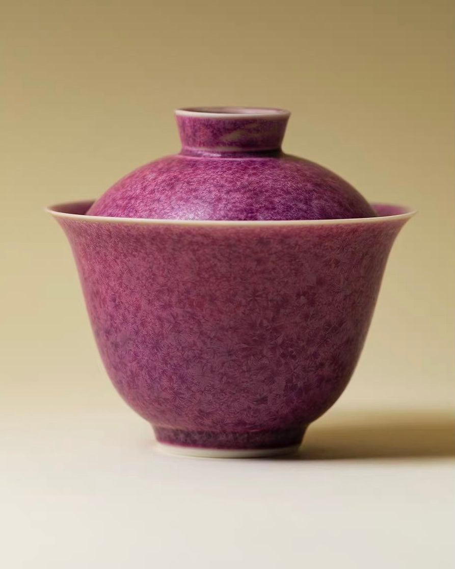 Amethyst Frost Kiln-Transmutation Tea Cup