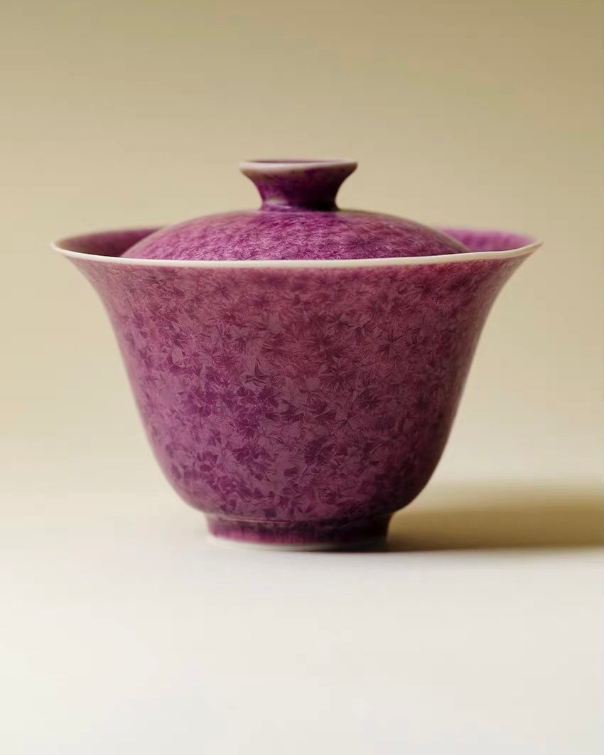 Amethyst Frost Kiln-Transmutation Tea Cup