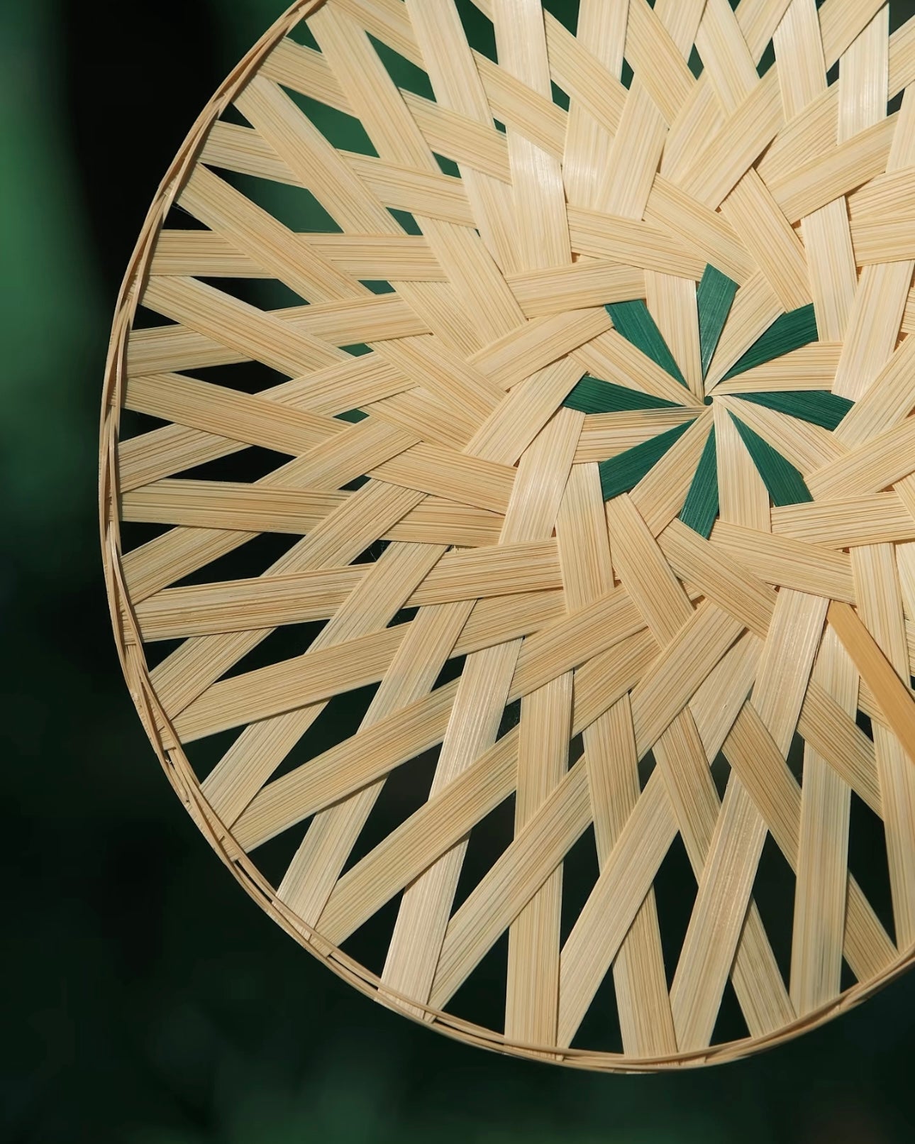 Handwoven Nan Bamboo Scholar Fan