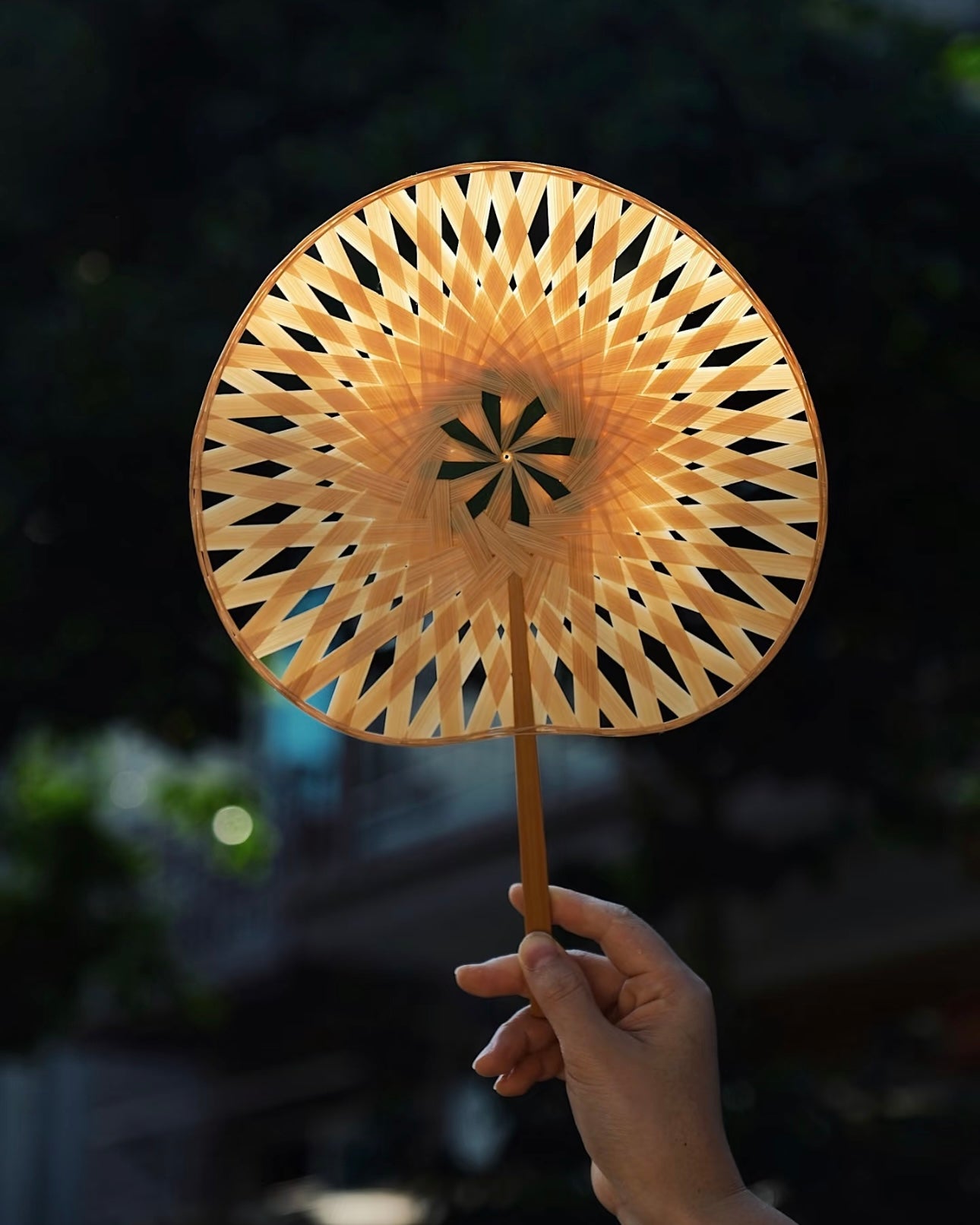 Handwoven Nan Bamboo Scholar Fan