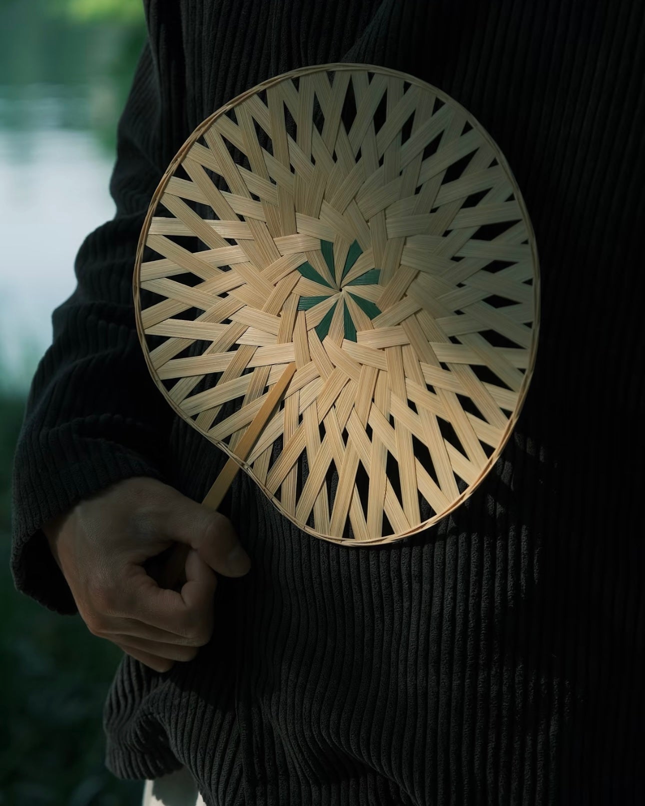 Handwoven Nan Bamboo Scholar Fan