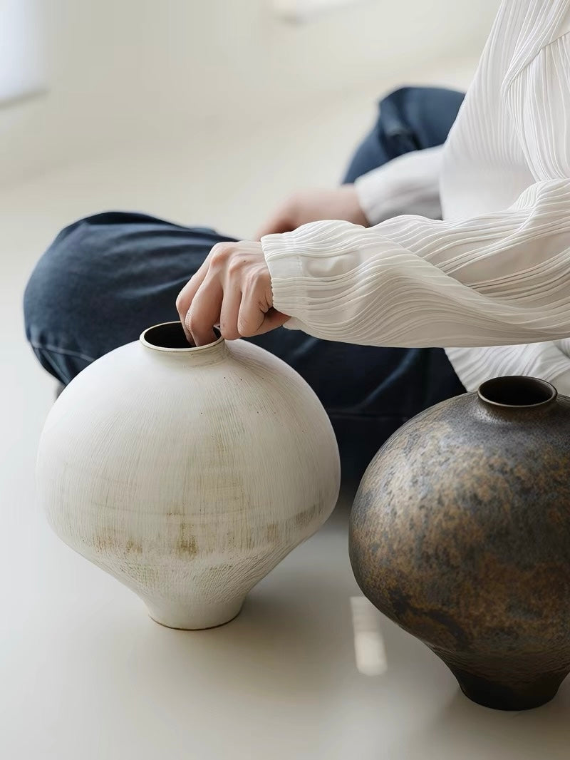 Handcrafted Wabi-Sabi Tea Ceremony Vase