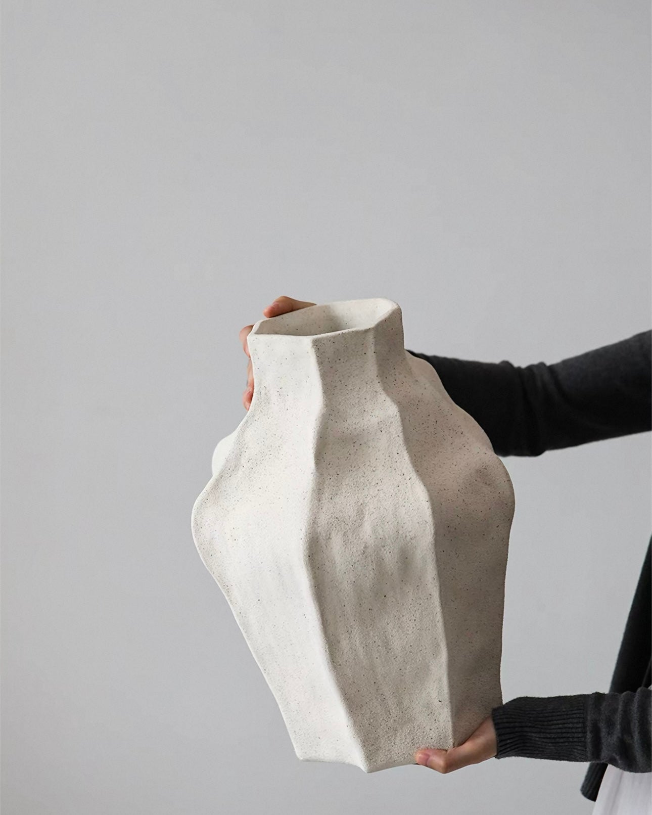 Handcrafted Irregular Textured Wabi-Sabi Art Vase