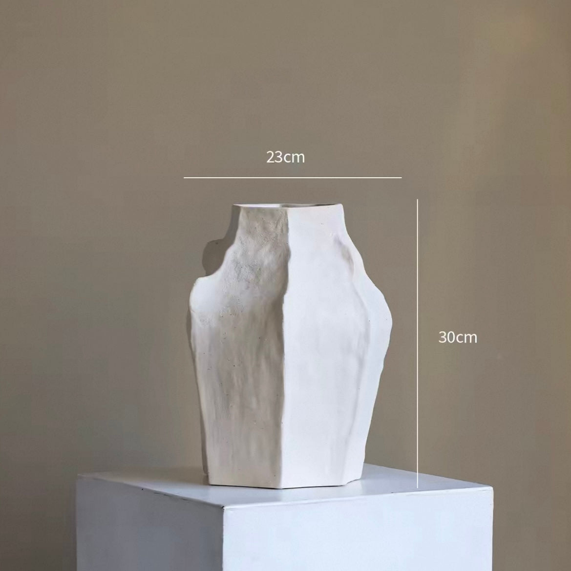 Handcrafted Irregular Textured Wabi-Sabi Art Vase