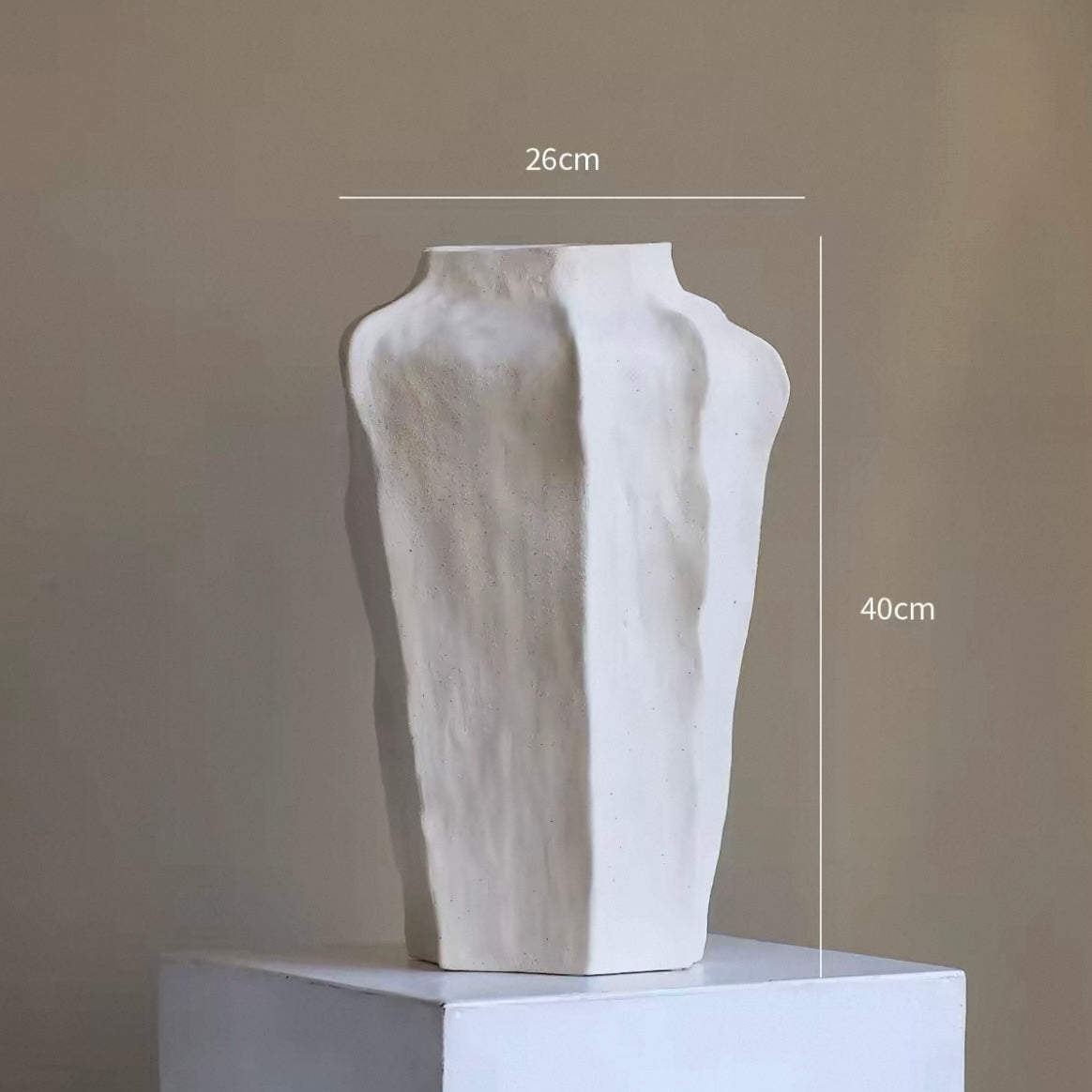 Handcrafted Irregular Textured Wabi-Sabi Art Vase