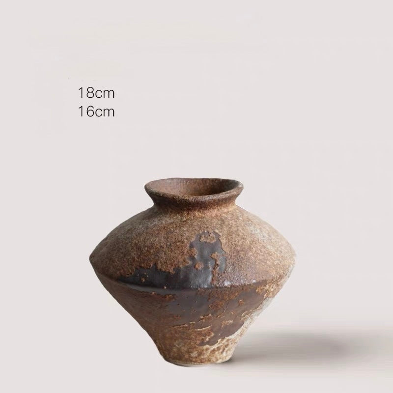 Handcrafted Wabi-Sabi Rustic Ceramic Vase