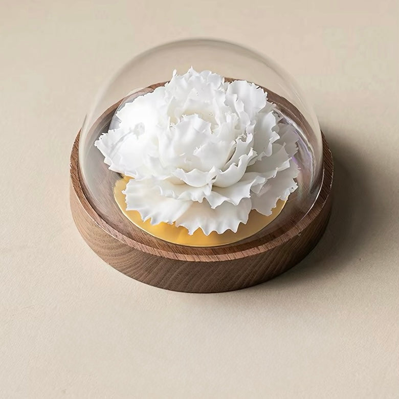 Handcrafted Dehua Blanc de Chine Carnation Incense Holder – A Bloom of Everlasting Grace