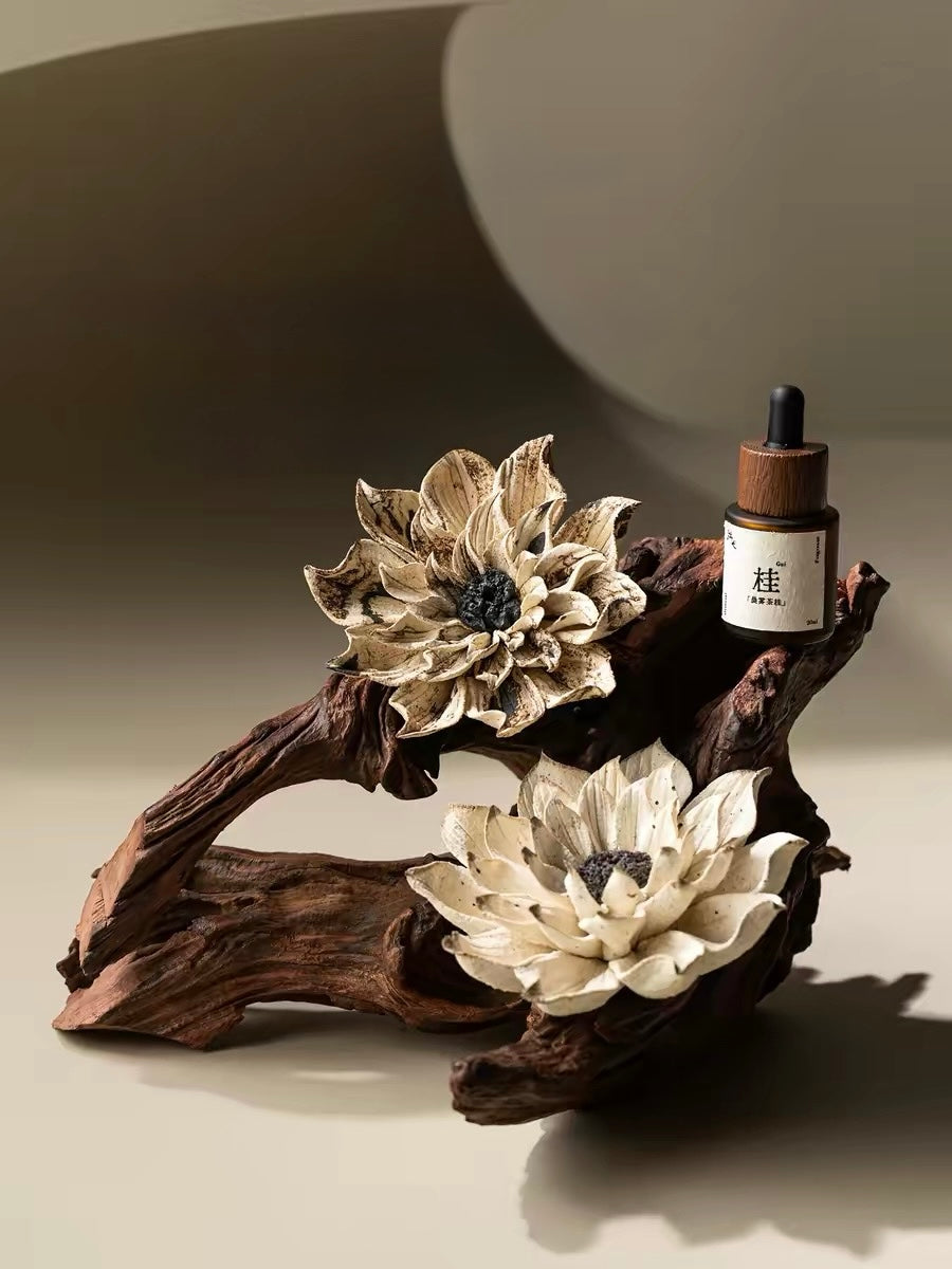 Handcrafted Lotus Fortune Incense Holder – A Symbol of Prosperity and Serenity
