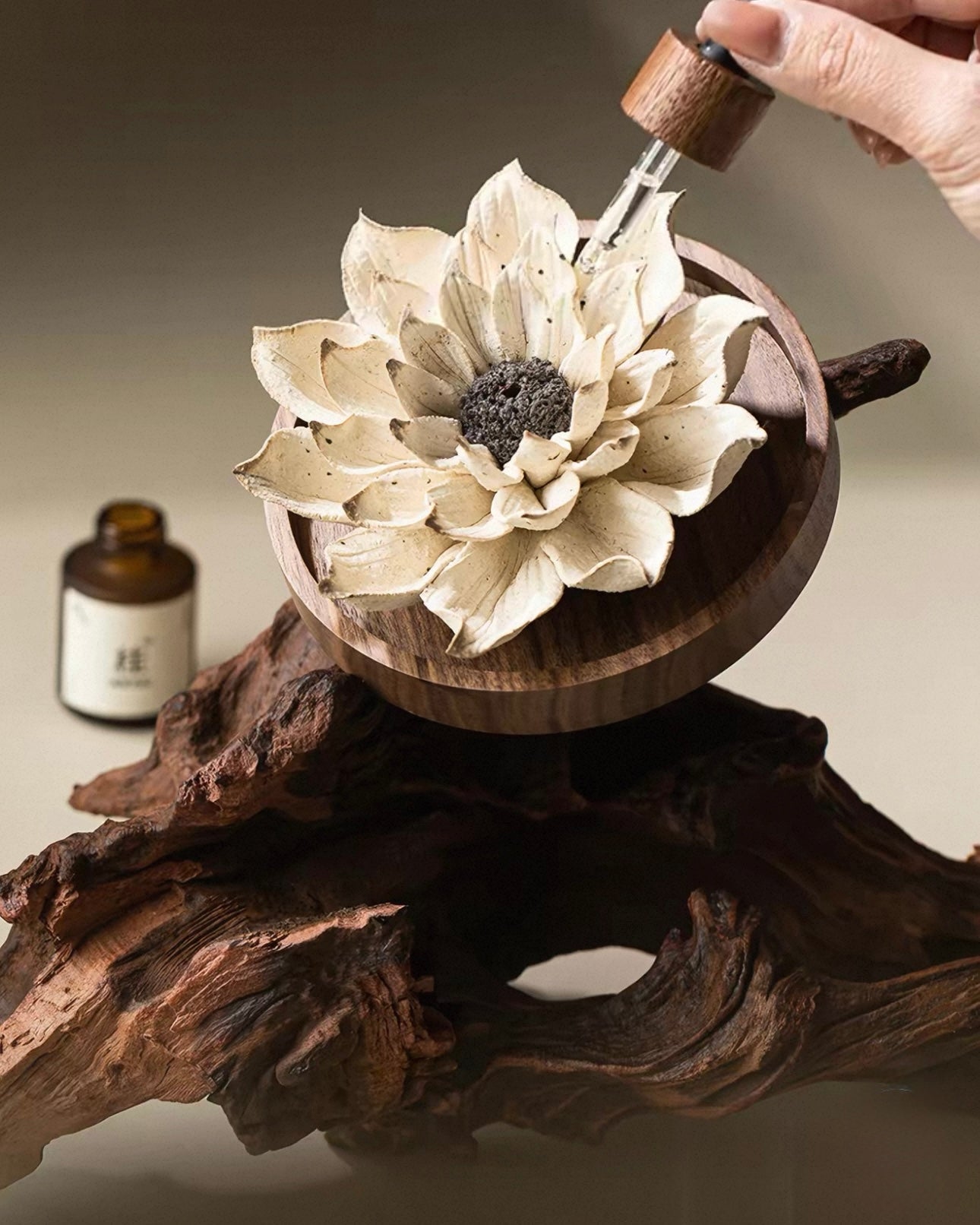 Handcrafted Lotus Fortune Incense Holder – A Symbol of Prosperity and Serenity