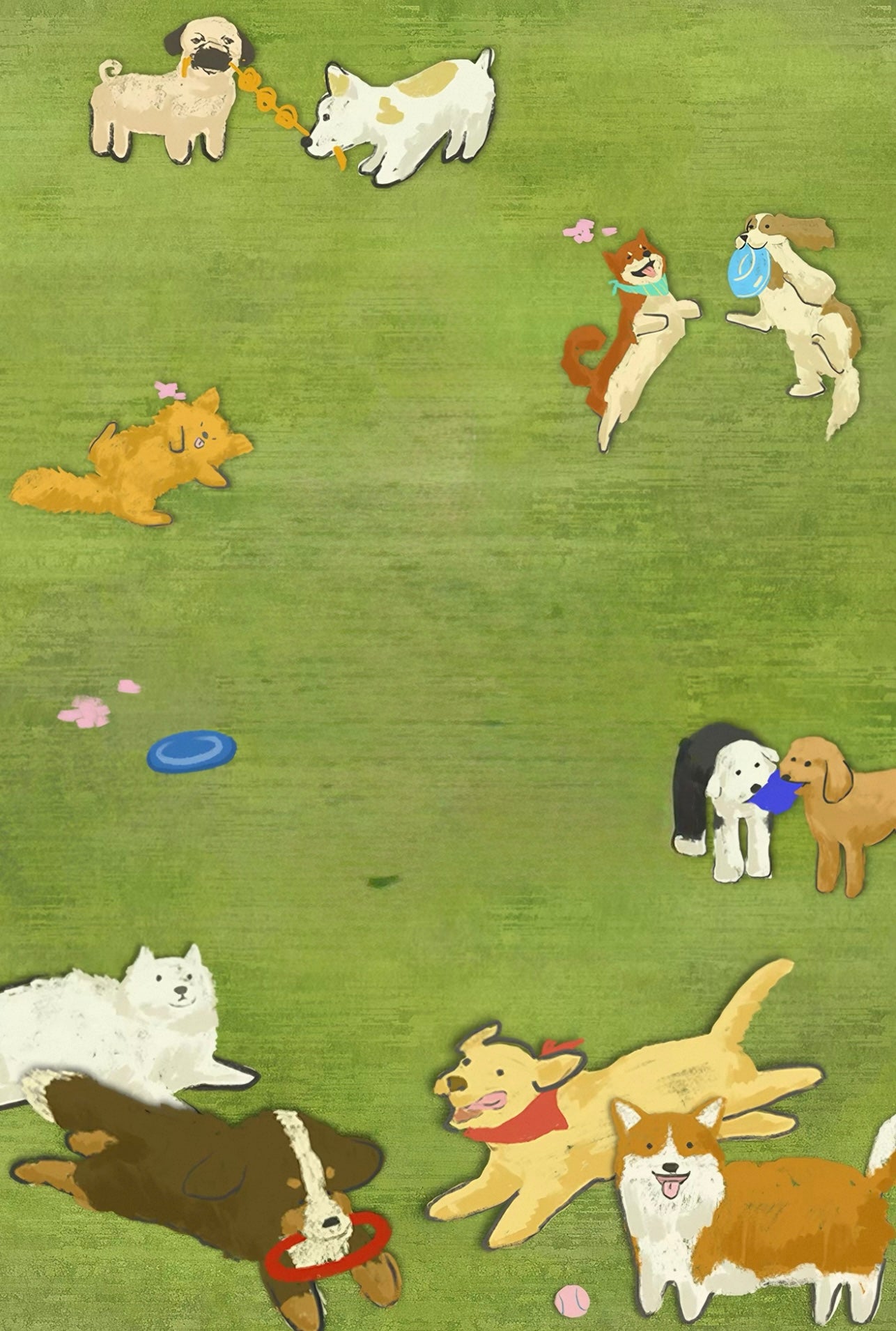 Dopamine Puppy Round Rug – Playful Comfort for Modern Living