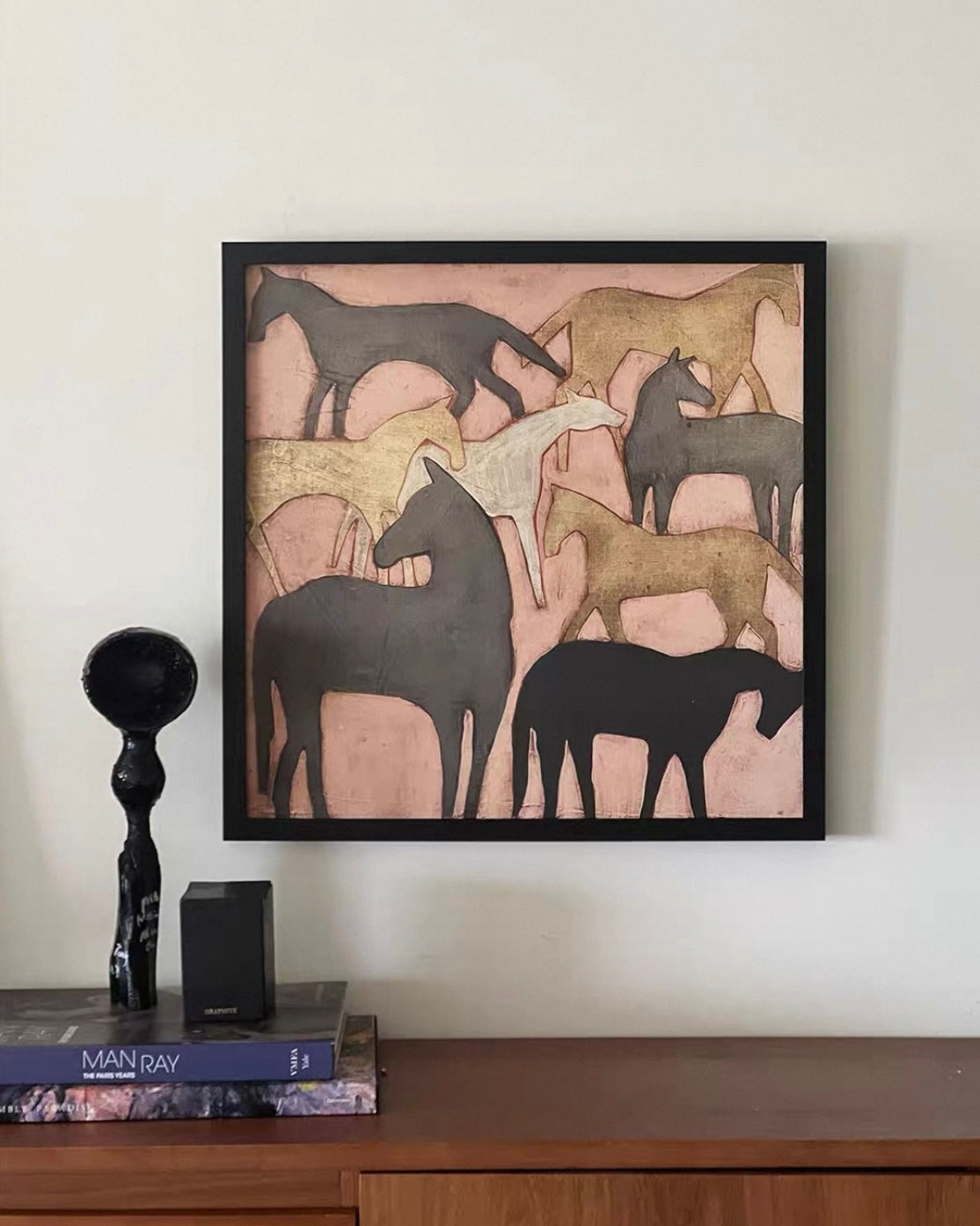 Modern Equestrian Wall Art – Pink Horizon | Museum Giclée Canvas Print