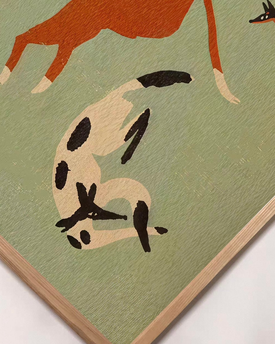 "Nine Dogs, Prosperous Home" Wall Art – A Celebration of Loyalty and Abundance