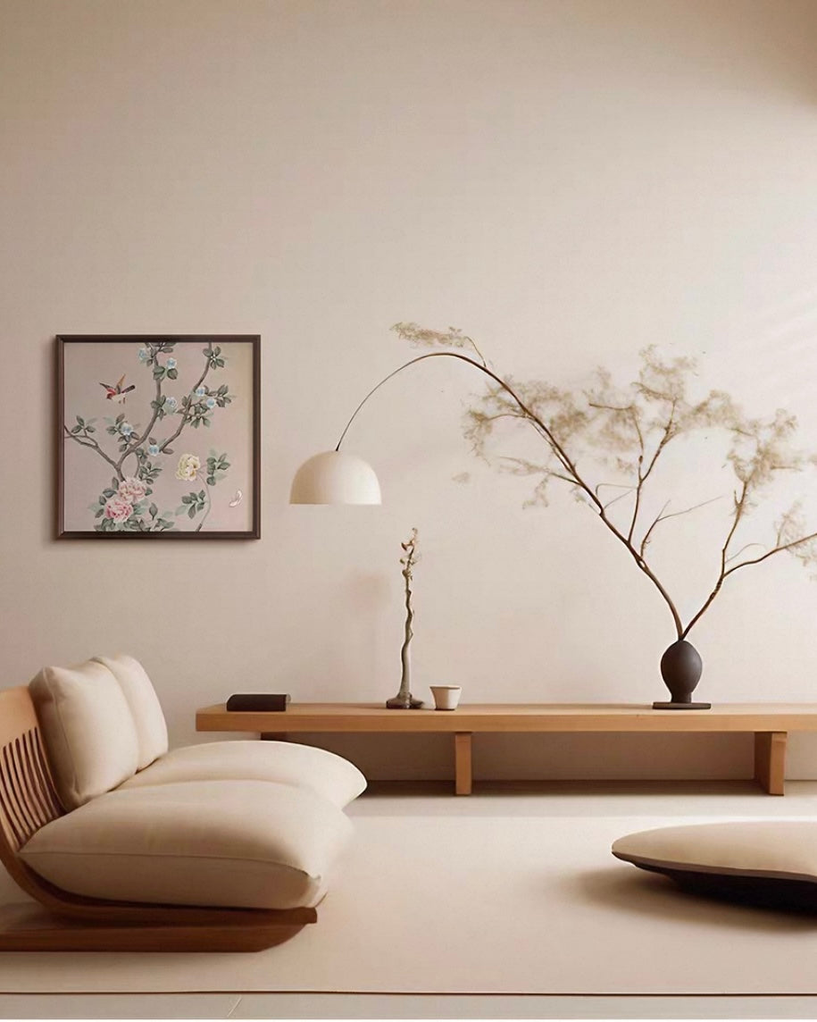 "Flowers and Birds of Prosperity" Embroidered Wall Art – A Timeless Blessing of Fortune and Elegance
