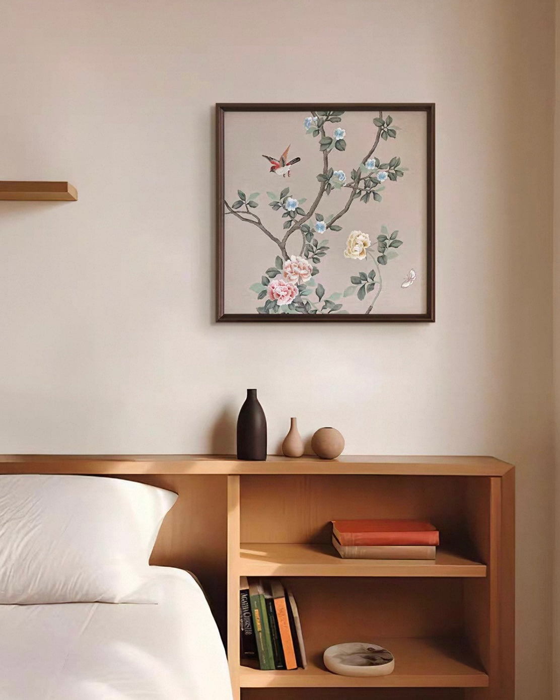 "Flowers and Birds of Prosperity" Embroidered Wall Art – A Timeless Blessing of Fortune and Elegance