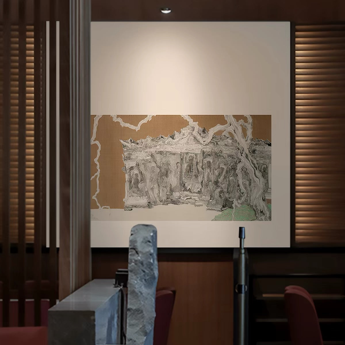 Dunhuang Bodhisattva Wall Art – Museum Giclée Canvas with Solid Wood Frame