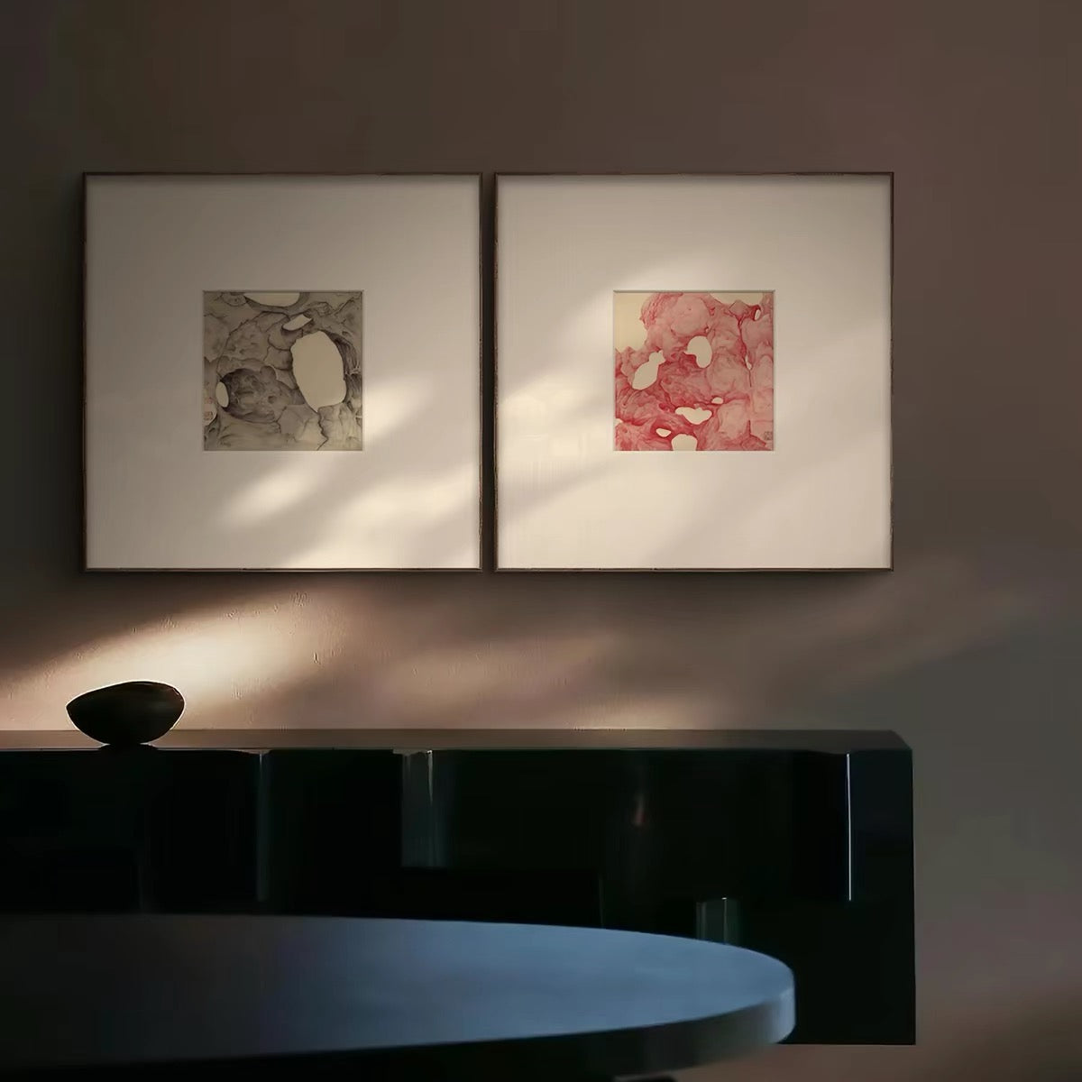 "Stone of Stillness" Wabi-Sabi Wall Art – Minimalist Stone Gallery Collection with Premium Wood Frame