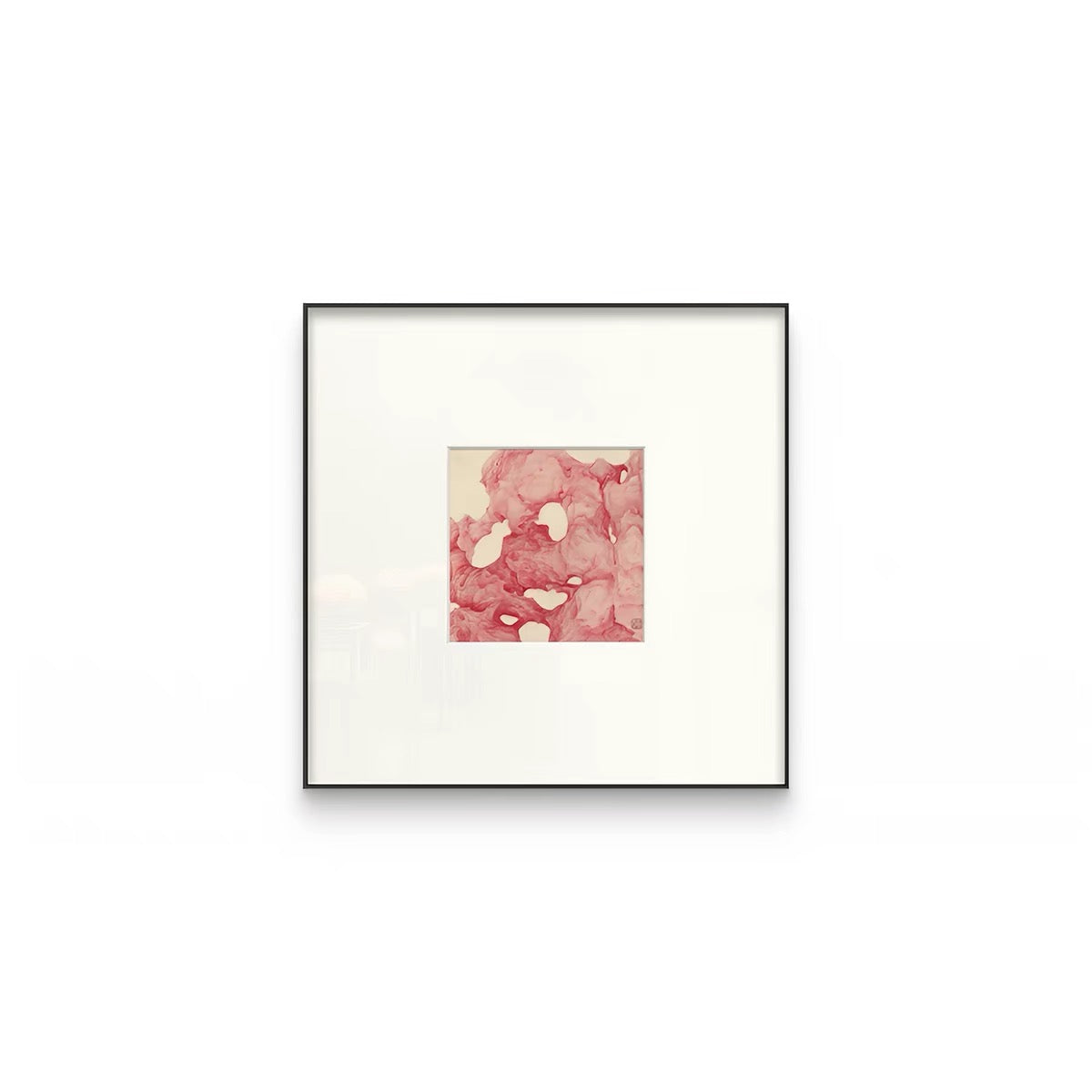 "Stone of Stillness" Wabi-Sabi Wall Art – Minimalist Stone Gallery Collection with Premium Wood Frame