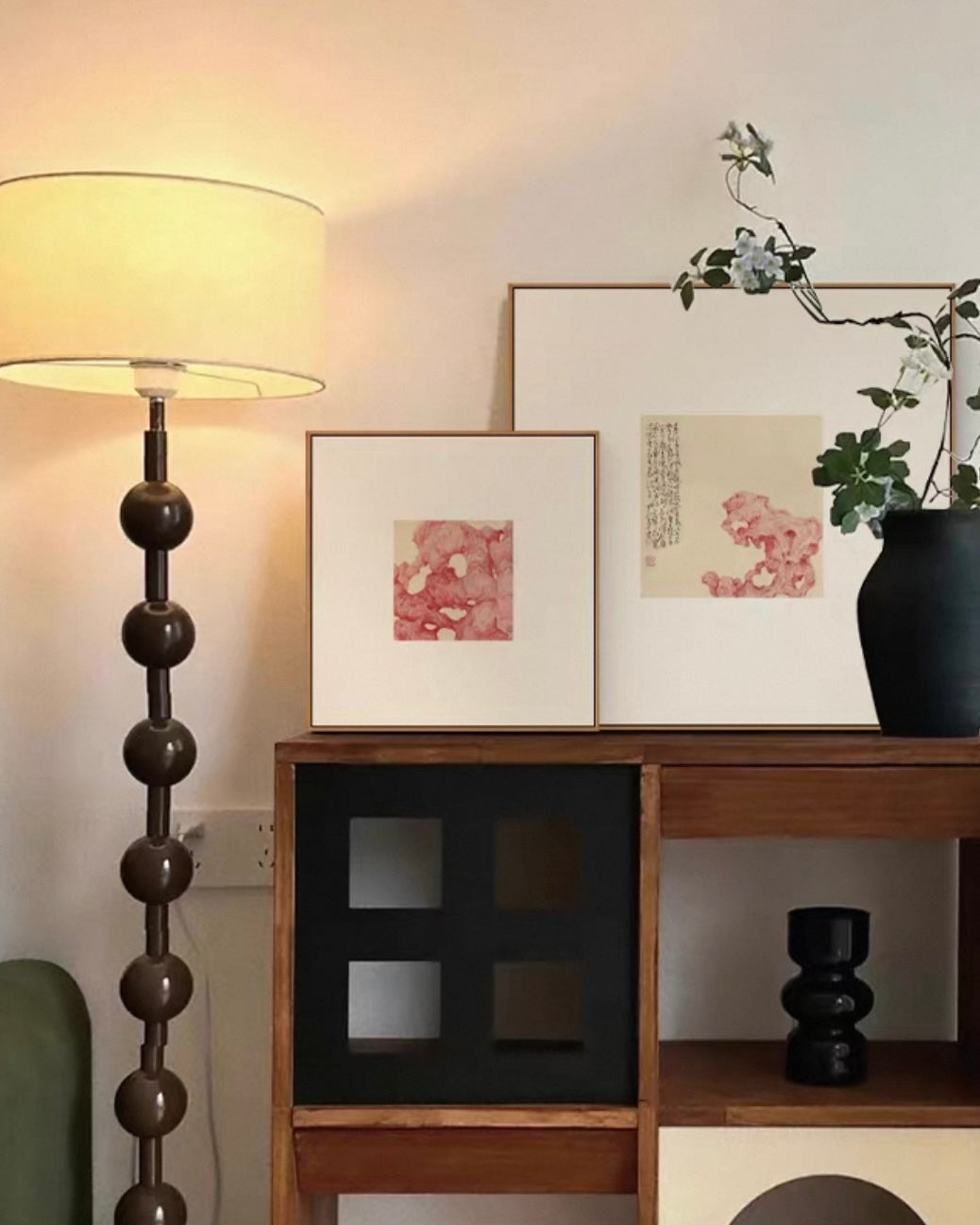 "Stone of Stillness" Wabi-Sabi Wall Art – Minimalist Stone Gallery Collection with Premium Wood Frame