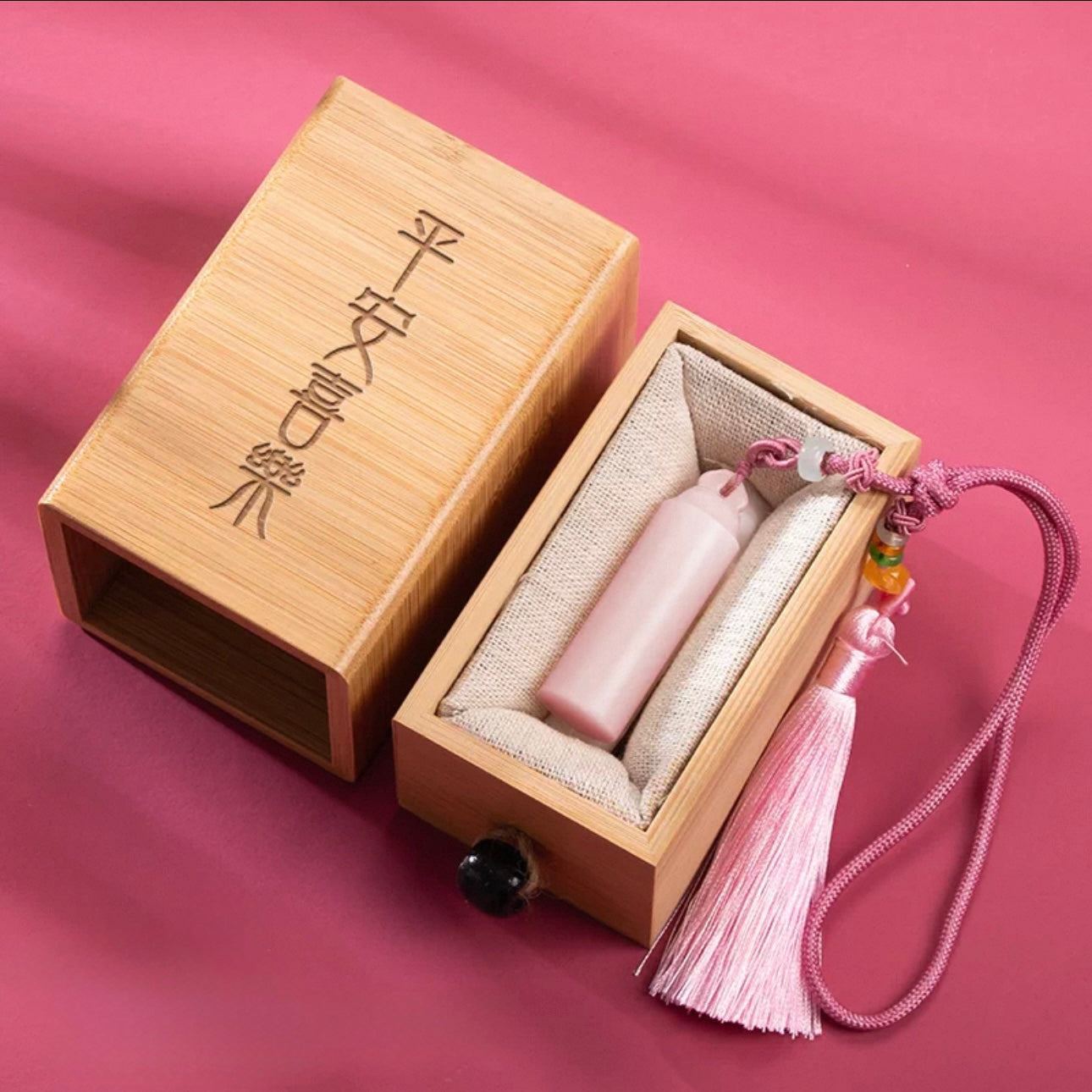Custom Hand-Carved Balin Pink Stone Seal – A Timeless Symbol of Identity and Heritage