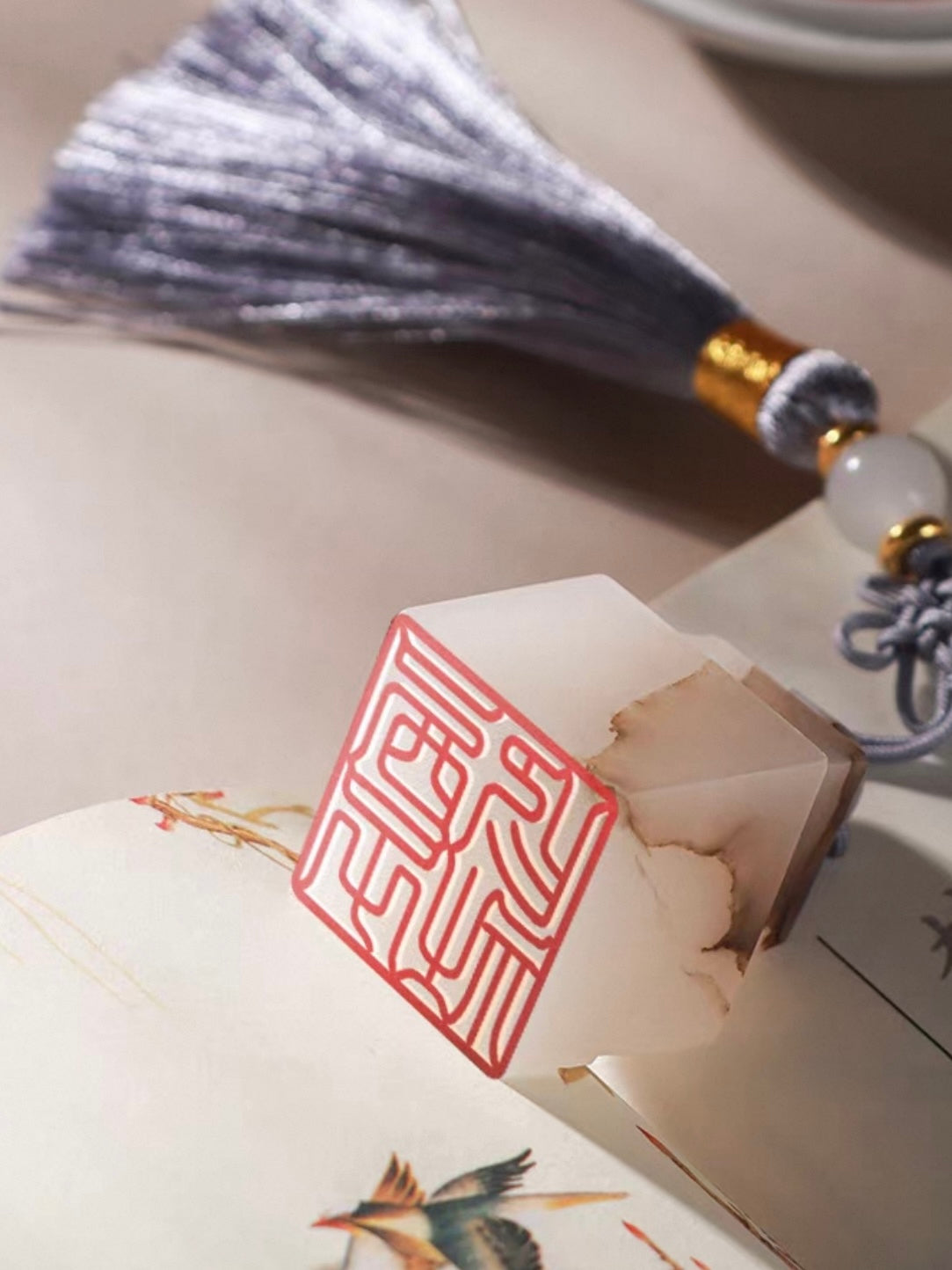 Custom Hand-Carved Ink Wash Stone Seal – Personalized Name Stamp Inspired by the Art of Ink