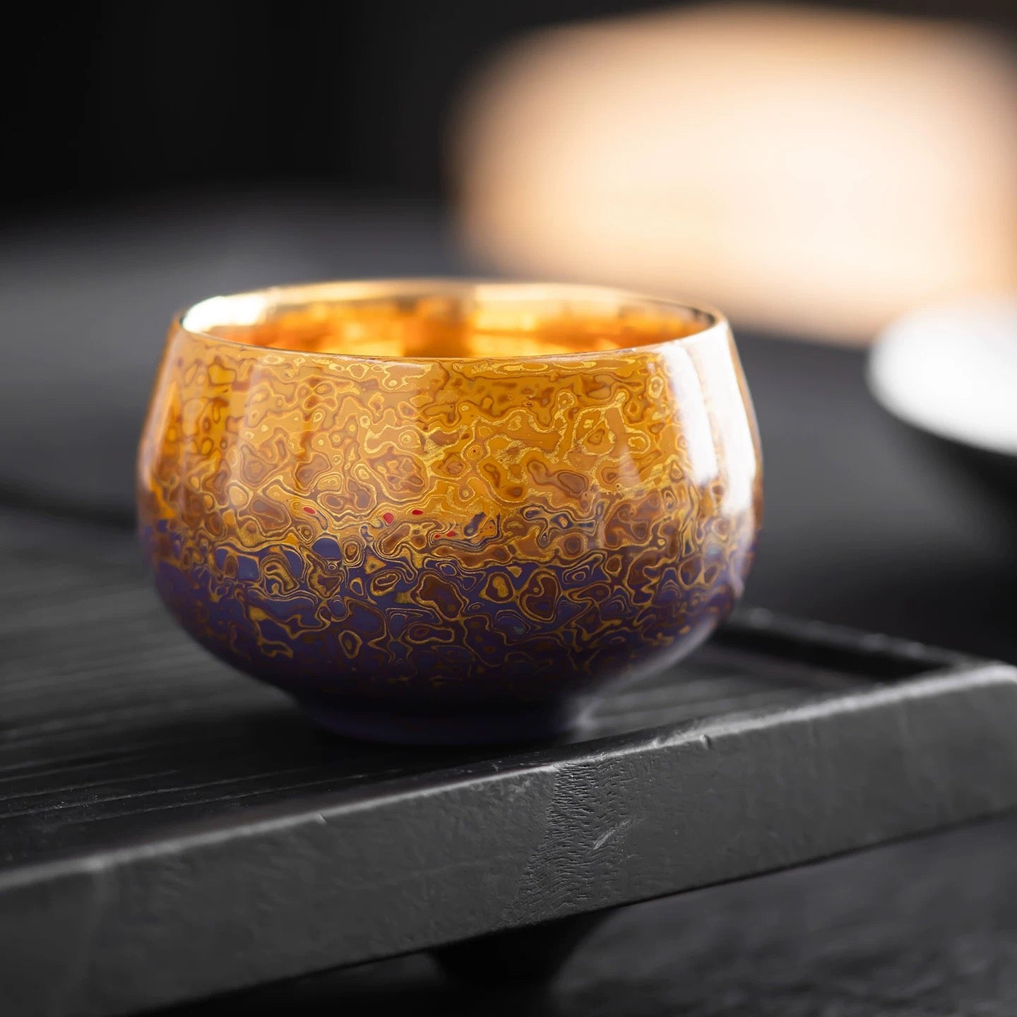 Midnight Radiance | Handcrafted Raden Lacquerware Master Cup