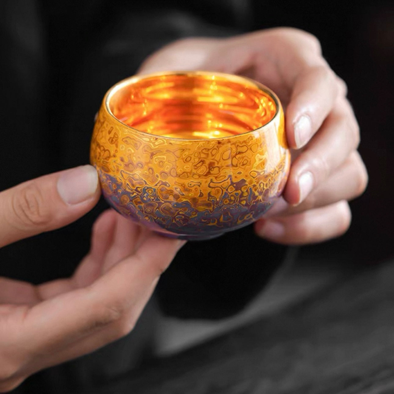 Midnight Radiance | Handcrafted Raden Lacquerware Master Cup