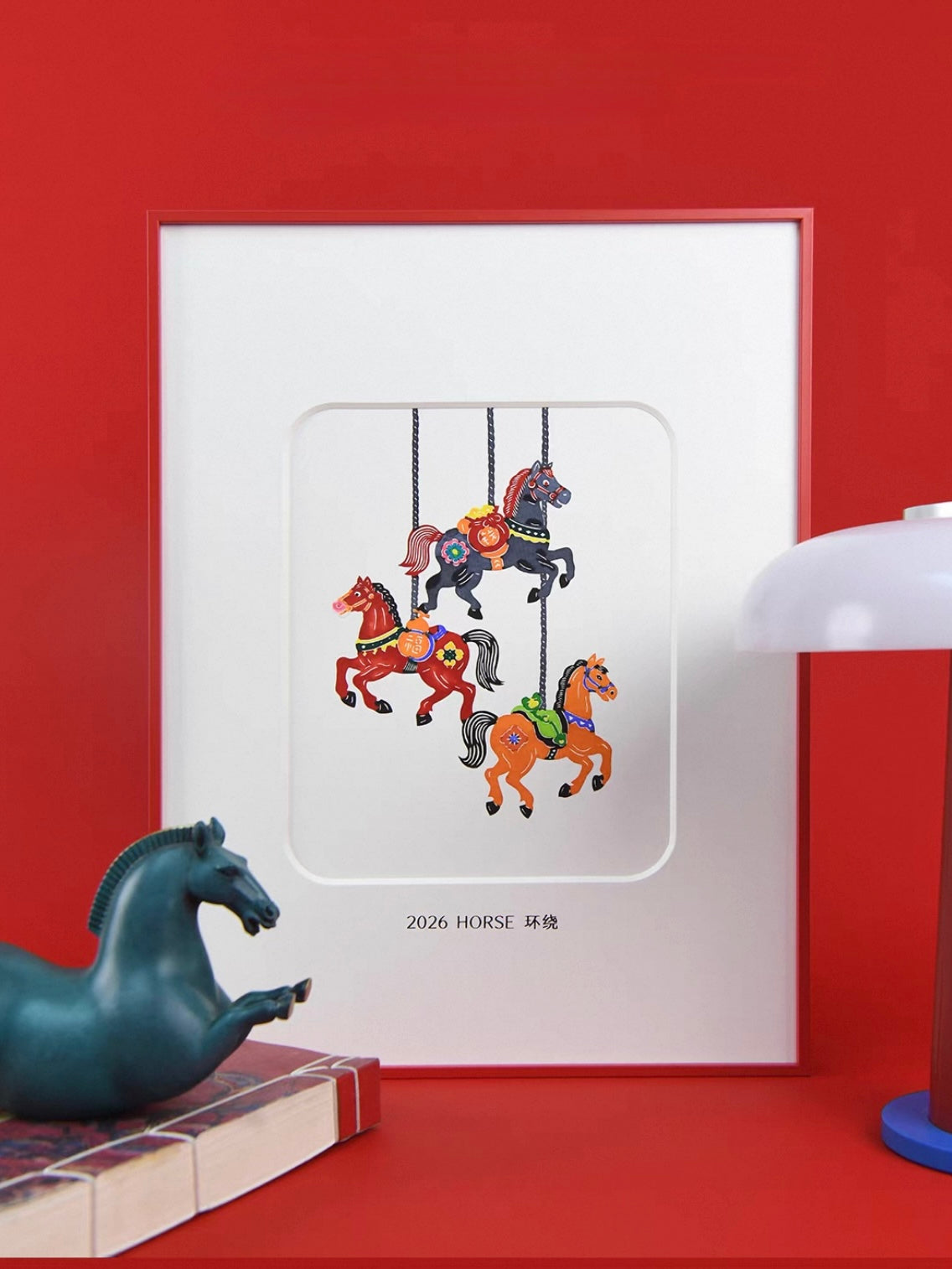 Handcrafted Galloping Horses Papercut Wall Art – Artisan Decorative Artwork