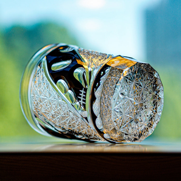 Edo Kiriko Handcrafted Midnight Asanoha Whisky Glass – A Profound Pattern of Protection in Crystal