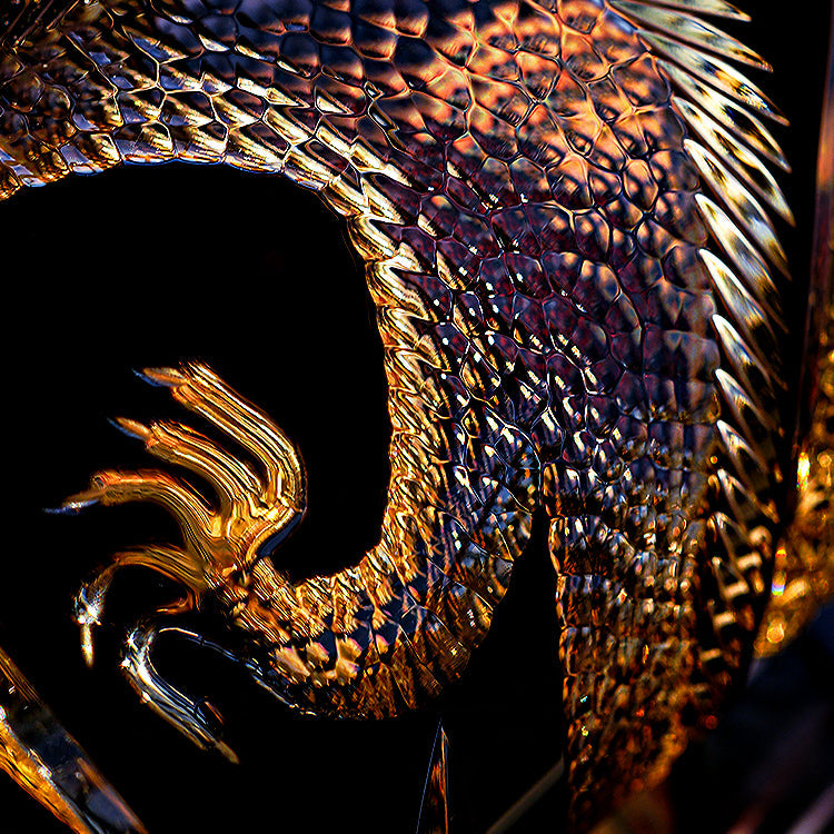 Edo Kiriko Handcrafted Soaring Dragon Whisky Glass – An Ascendant Myth in Crystal