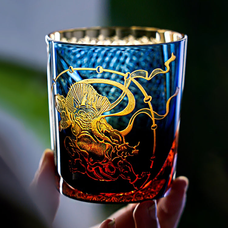 Edo Kiriko Raijin Whisky Glass