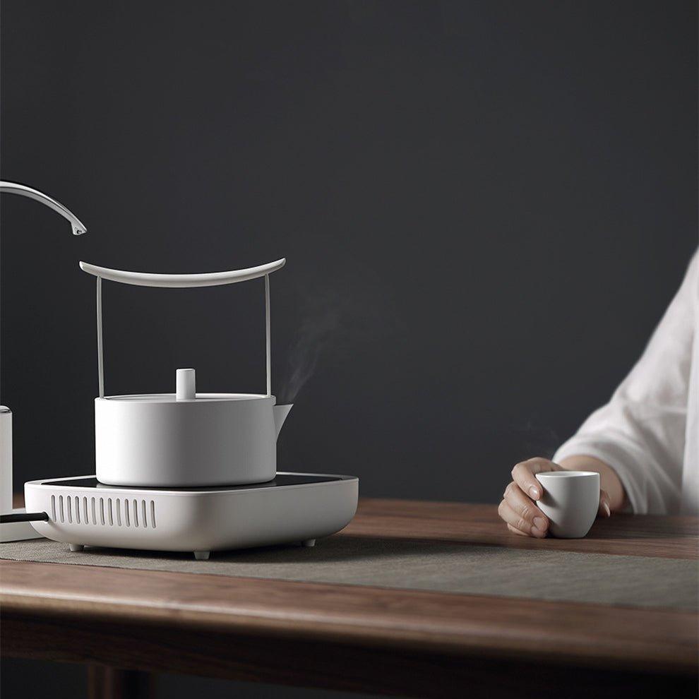 Minimalistic White Stainless Steel Torii Water Boiler